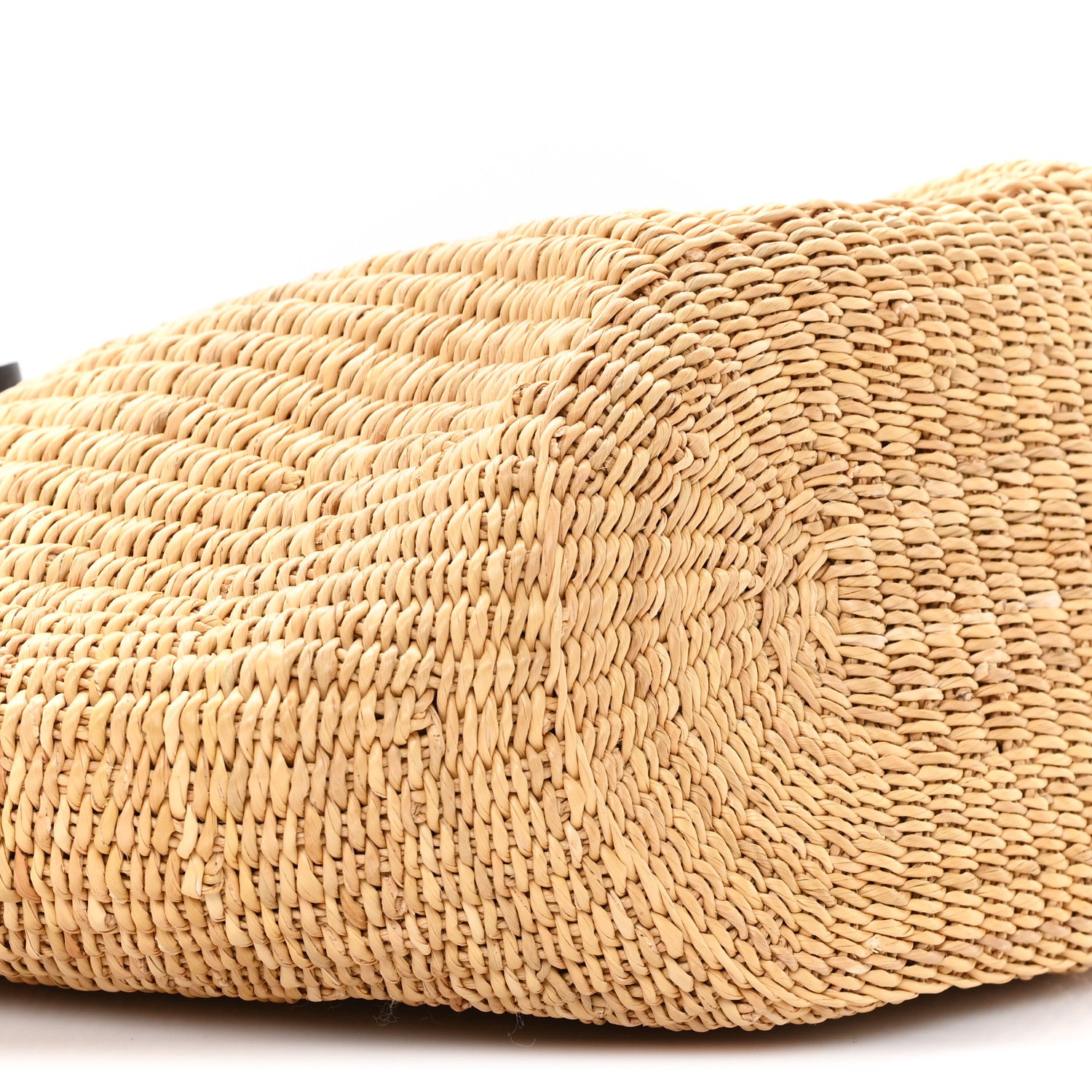 Loewe Calfskin Raffia Paulas Ibiza Small Basket Tote Bag Natural Pecan 9 of 10