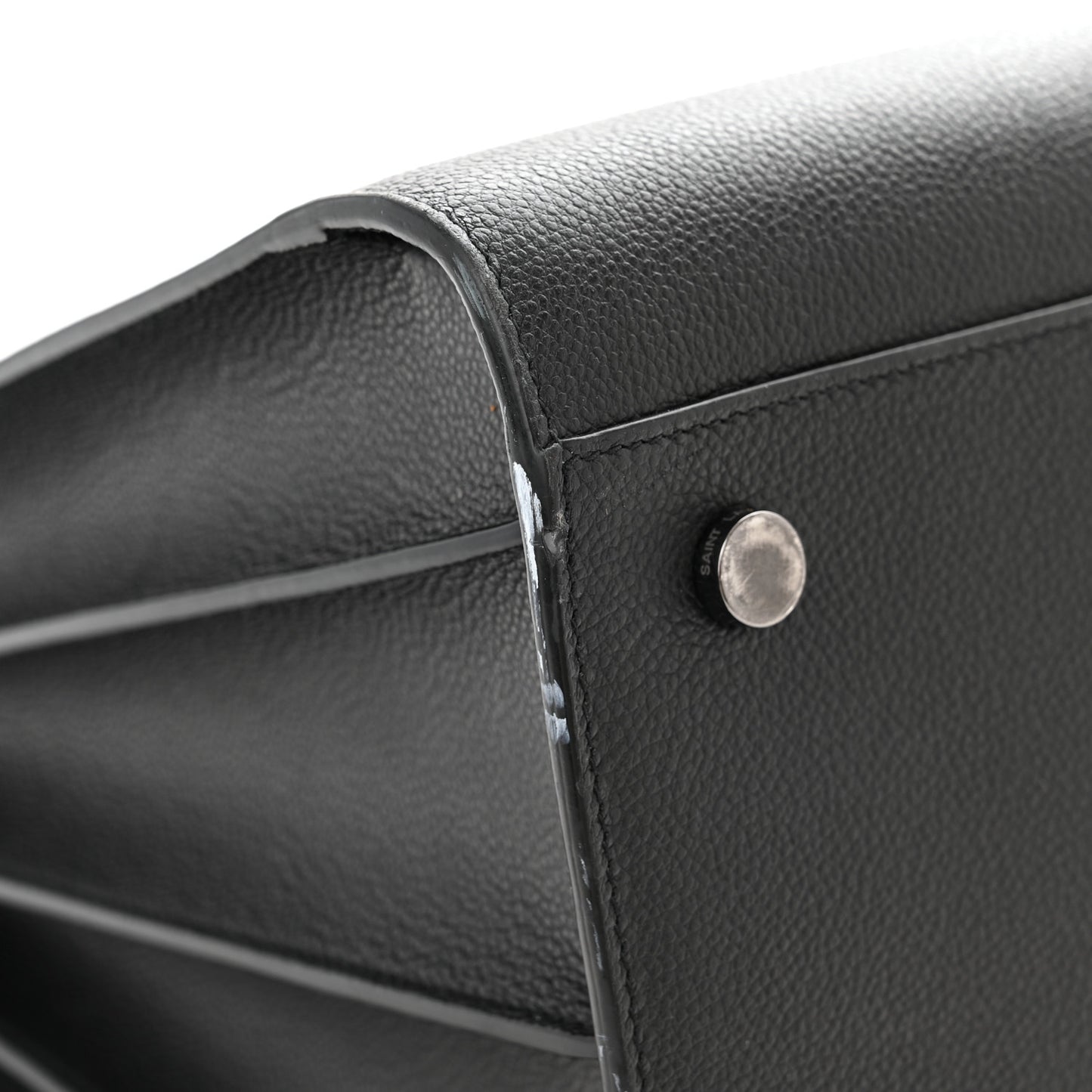 Grained Calfskin Large Sac De Jour Carryall Black