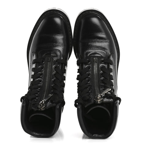 Calfskin William Double-Laced Boot 35 Black