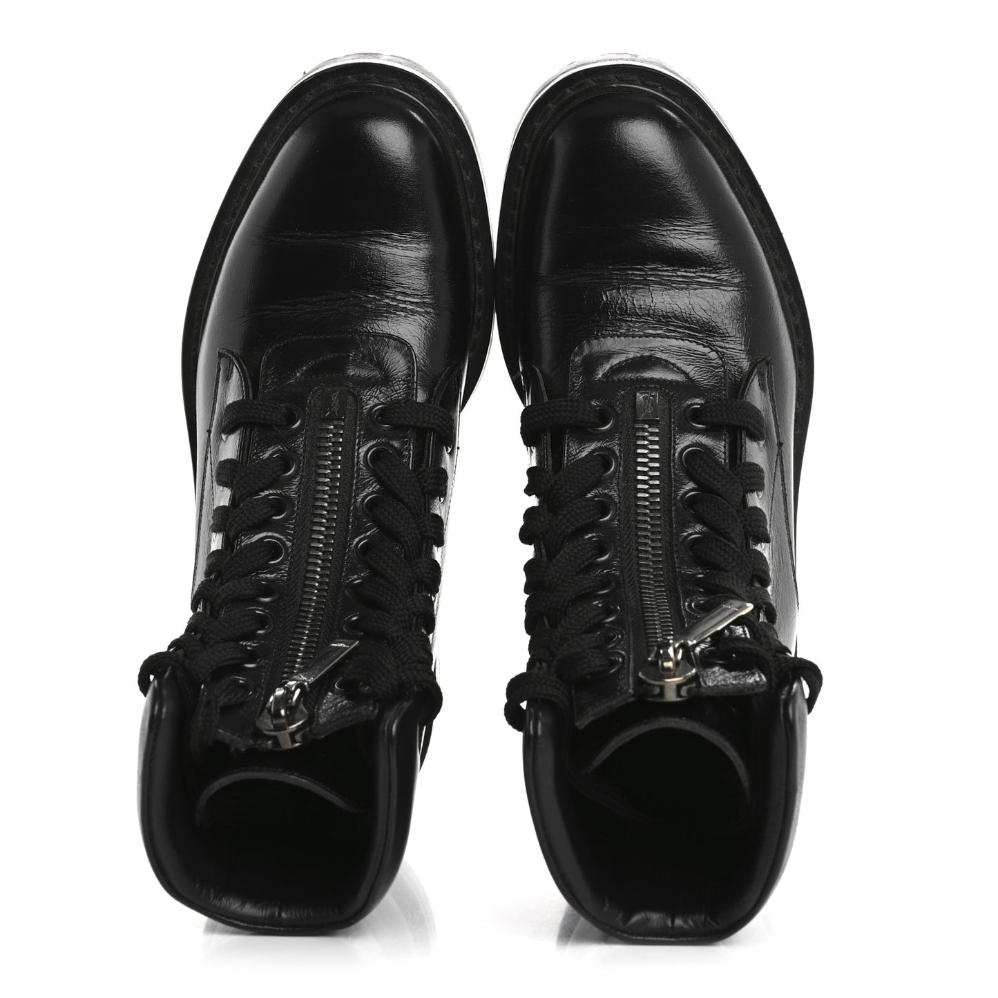 Calfskin William Double-Laced Boot 35 Black