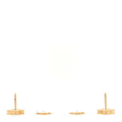 Van Cleef & Arpels 18K Yellow Gold Black Onyx Sweet Alhambra Earrings 3 of 5