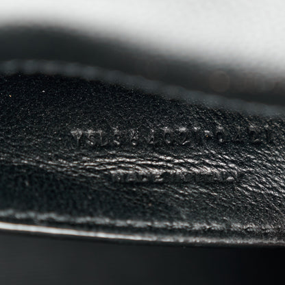 Saint Laurent Grain De Poudre Medium Classic Monogram Kate Satchel Black 8 of 11