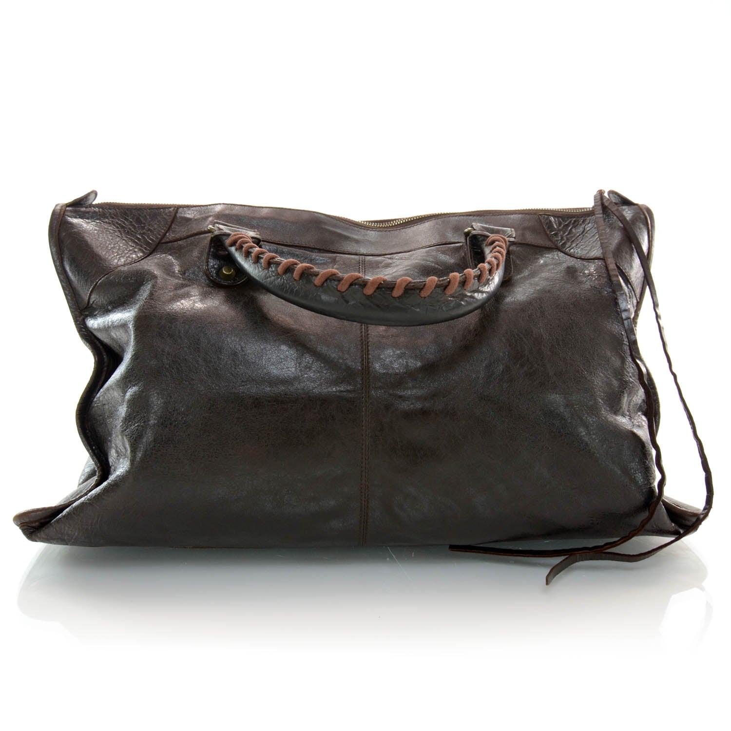 Balenciaga Chevre Work Chocolate 3 of 10