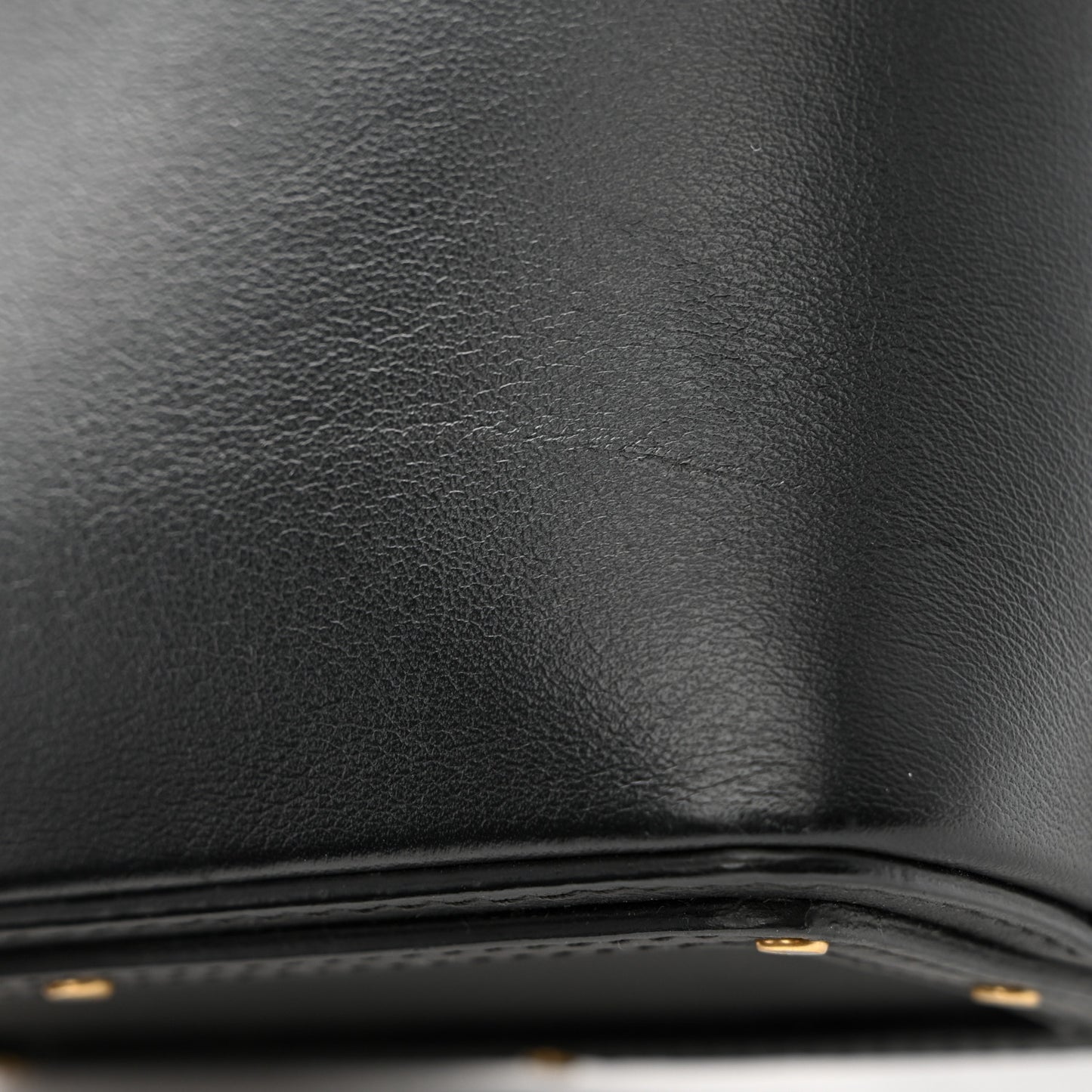 Smooth Calfskin Mini Roy Bucket Bag Black