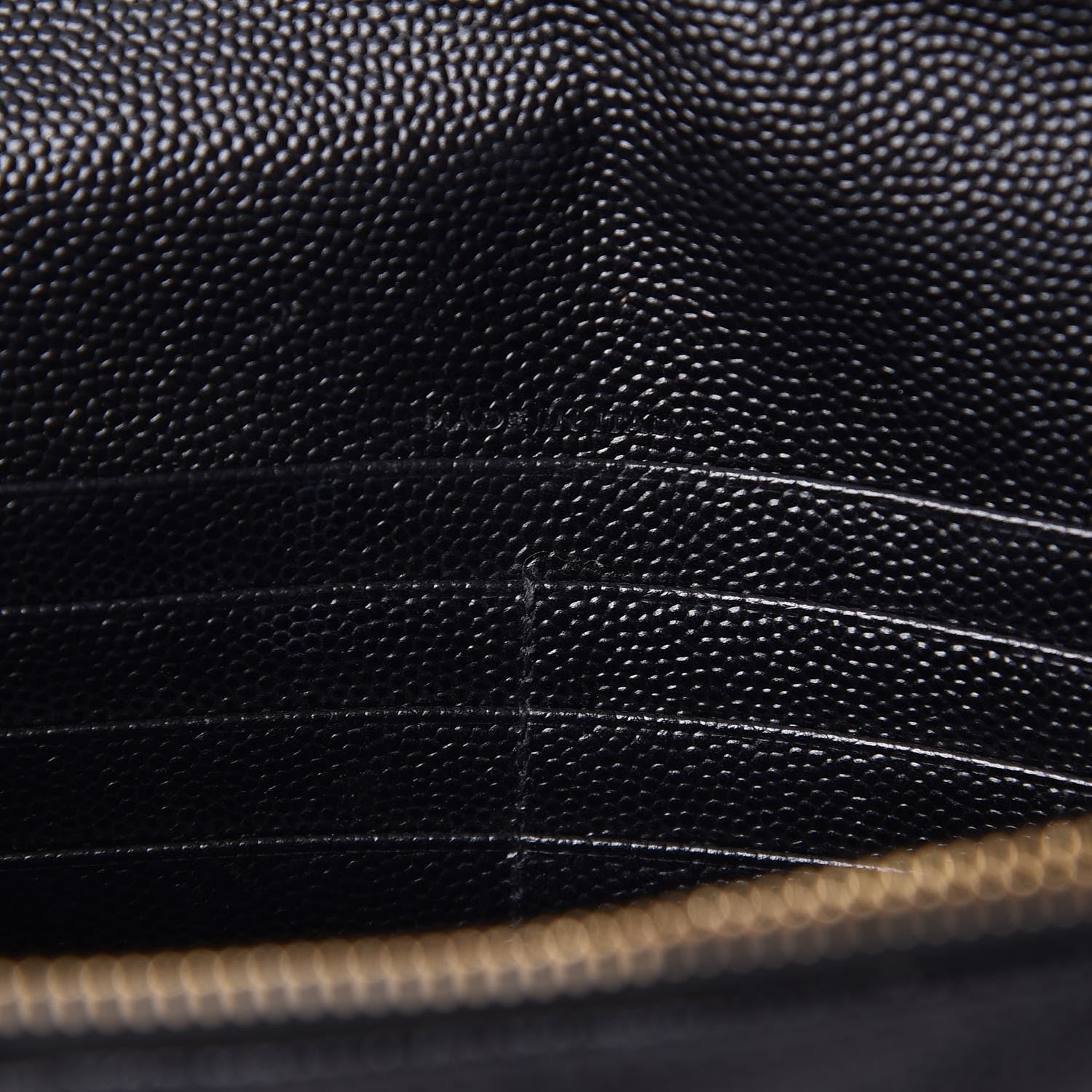 Saint Laurent Grain De Poudre Matelasse Chevron Monogram Envelope Chain Wallet Black 7 of 11