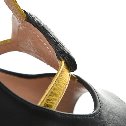 Gucci Nappa Lip Applique Pumps 38.5 Black 9 of 10