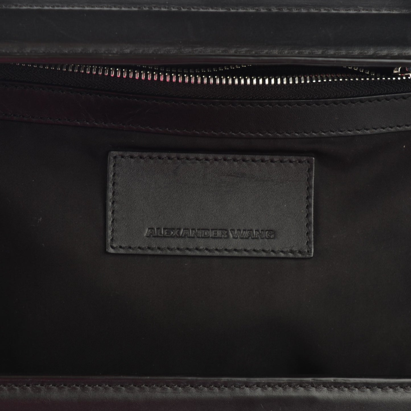Smooth Calfskin Large Chastity Bag Black Rhodium Hardware