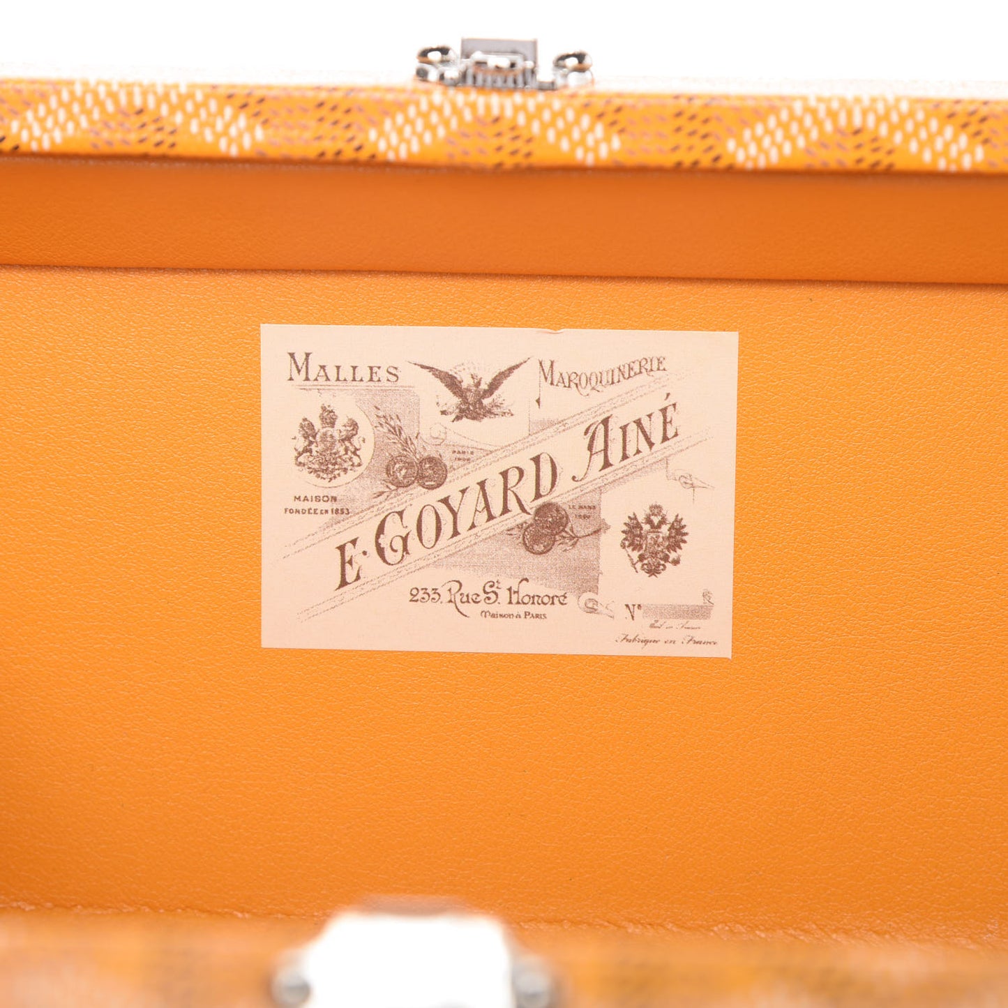 Goyardine Minaudiere Trunk Bag Yellow