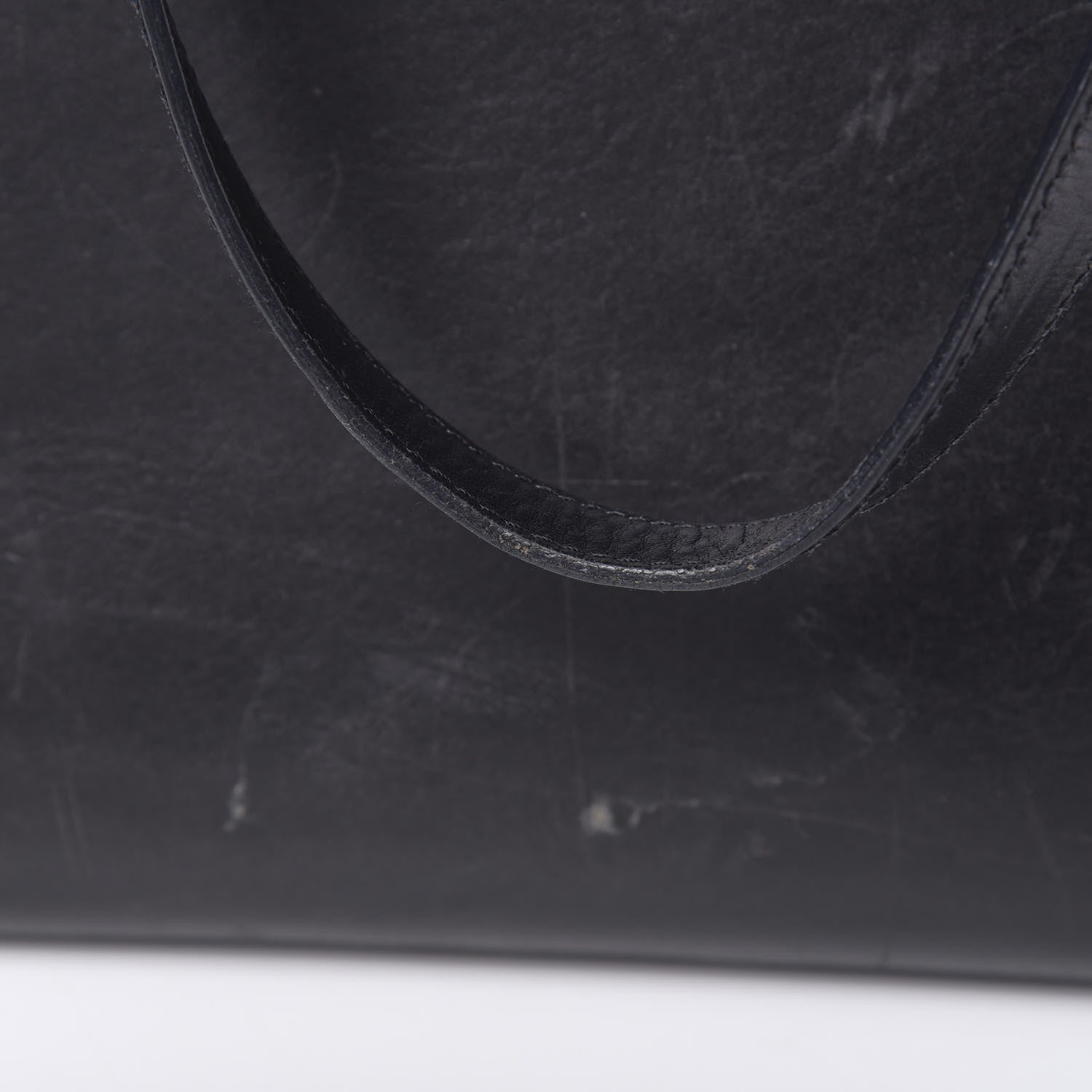 Mansur Gavriel Calfskin Large Shopping Tote Black Royal 22 of 22