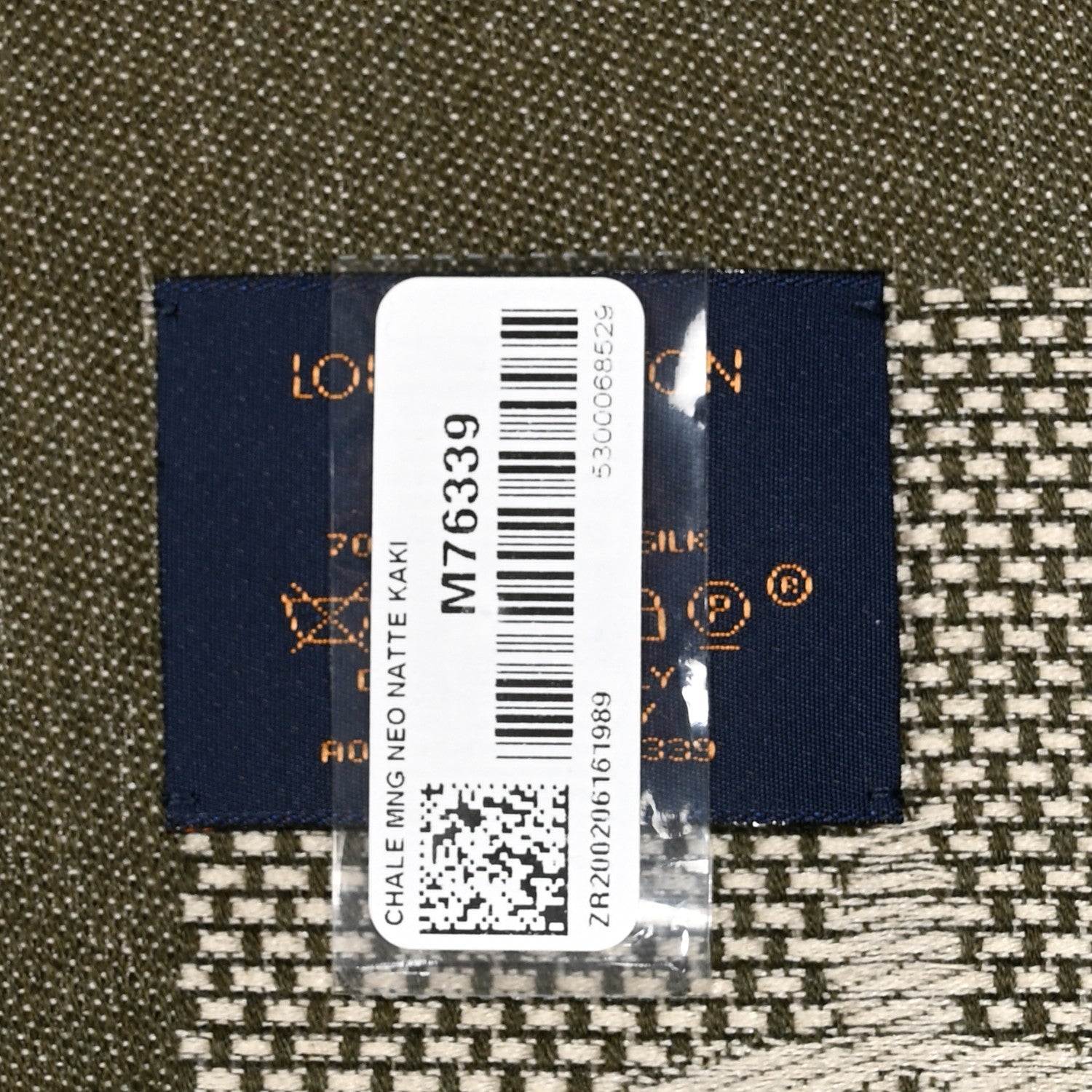 Louis Vuitton Silk Wool Monogram Neo Natte Shawl Kaki 3 of 3