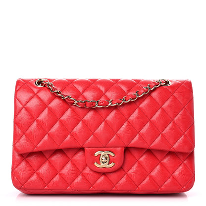 Chanel Caviar Quilted Medium Double Flap Red 1 of 17