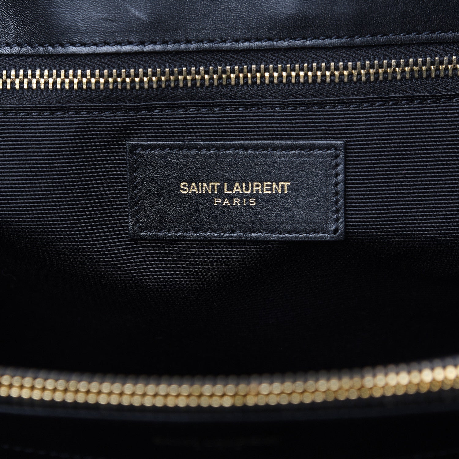 Saint Laurent Calfskin Classic Monogram Shopping Bag Black 6 of 13