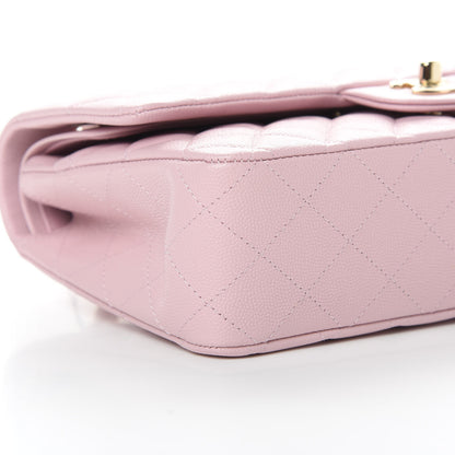 Chanel Caviar Quilted Medium Double Flap Light Pink 9 of 11