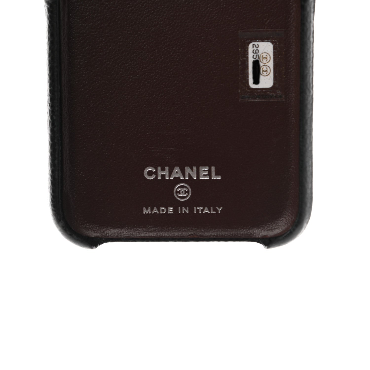 Chanel Grained Lambskin Quilted iPhone XI Pro Coco Tech Case Black 5 of 6