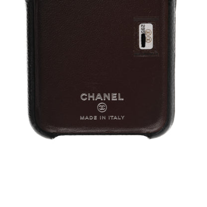Chanel Grained Lambskin Quilted iPhone XI Pro Coco Tech Case Black 5 of 6