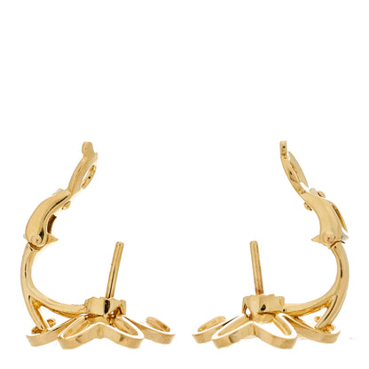 Van Cleef & Arpels 18K Yellow Gold Diamond Small Frivole Earrings 3 of 5
