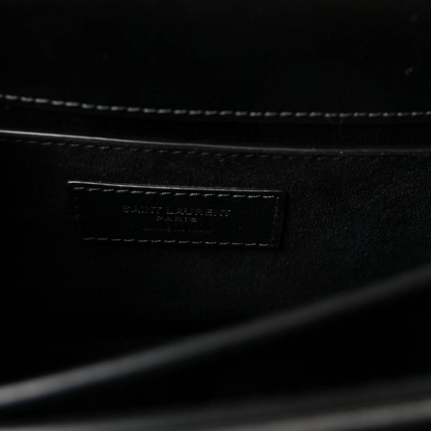 Saint Laurent Calfskin Medium Monogram Sunset Black 6 of 9
