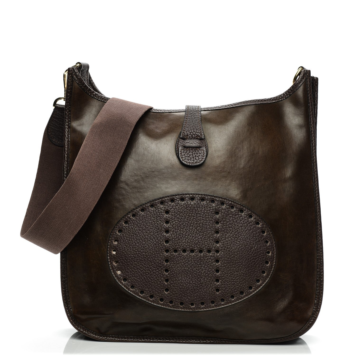 Hermes Fjord Amazonia Evelyne GM Marron Fonce 1 of 12