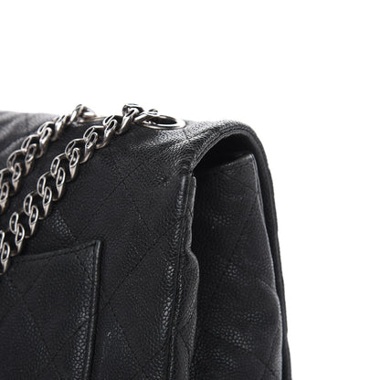 Chanel Washed Caviar Quilted 2.55 Reissue 227 Bijoux Chain Flap Black 11 of 15