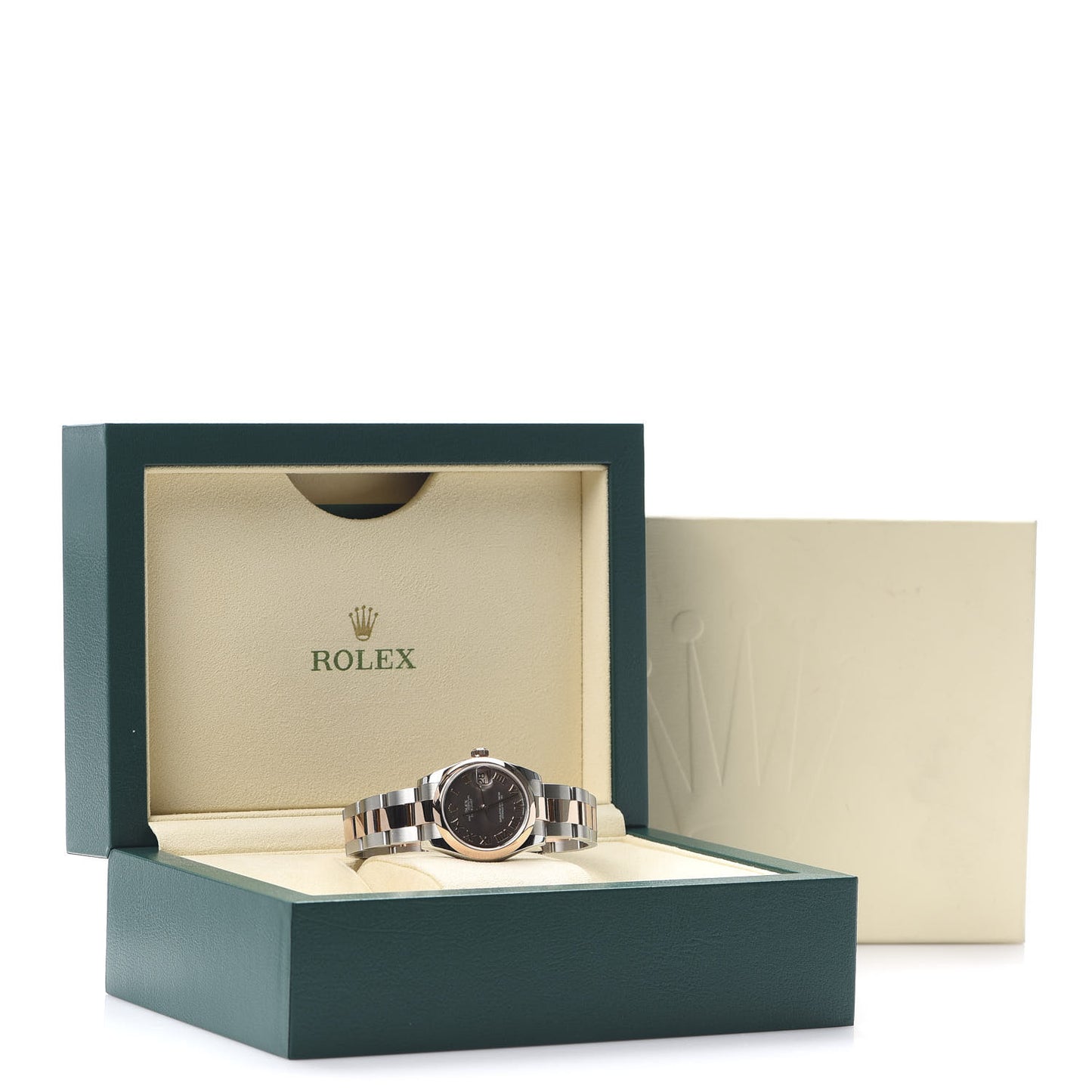 Stainless Steel 18K Everose Gold Black Mother of Pearl 31mm Oyster Perpetual Datejust Watch 178241