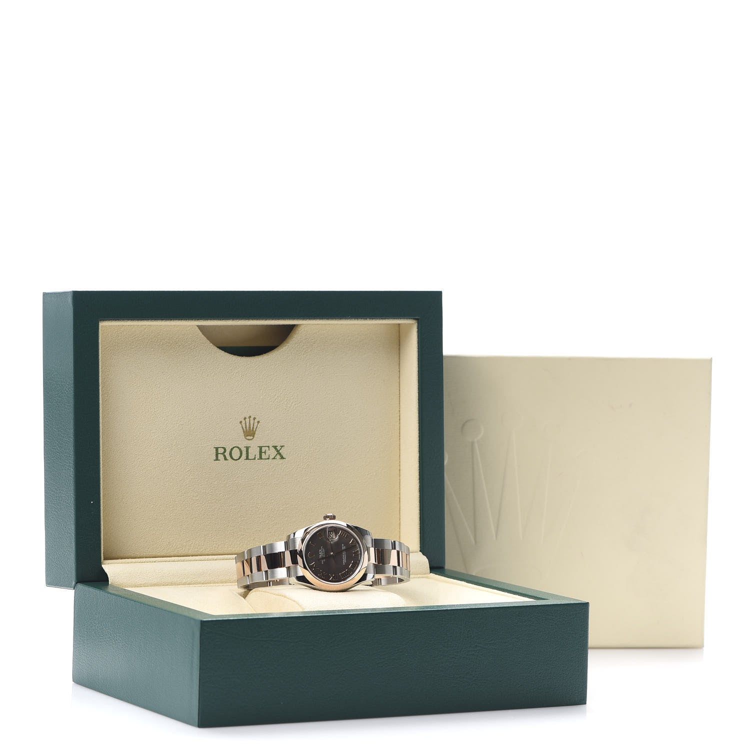 Rolex Stainless Steel 18K Everose Gold Black Mother of Pearl 31mm Oyster Perpetual Datejust Watch 178241 7 of 7