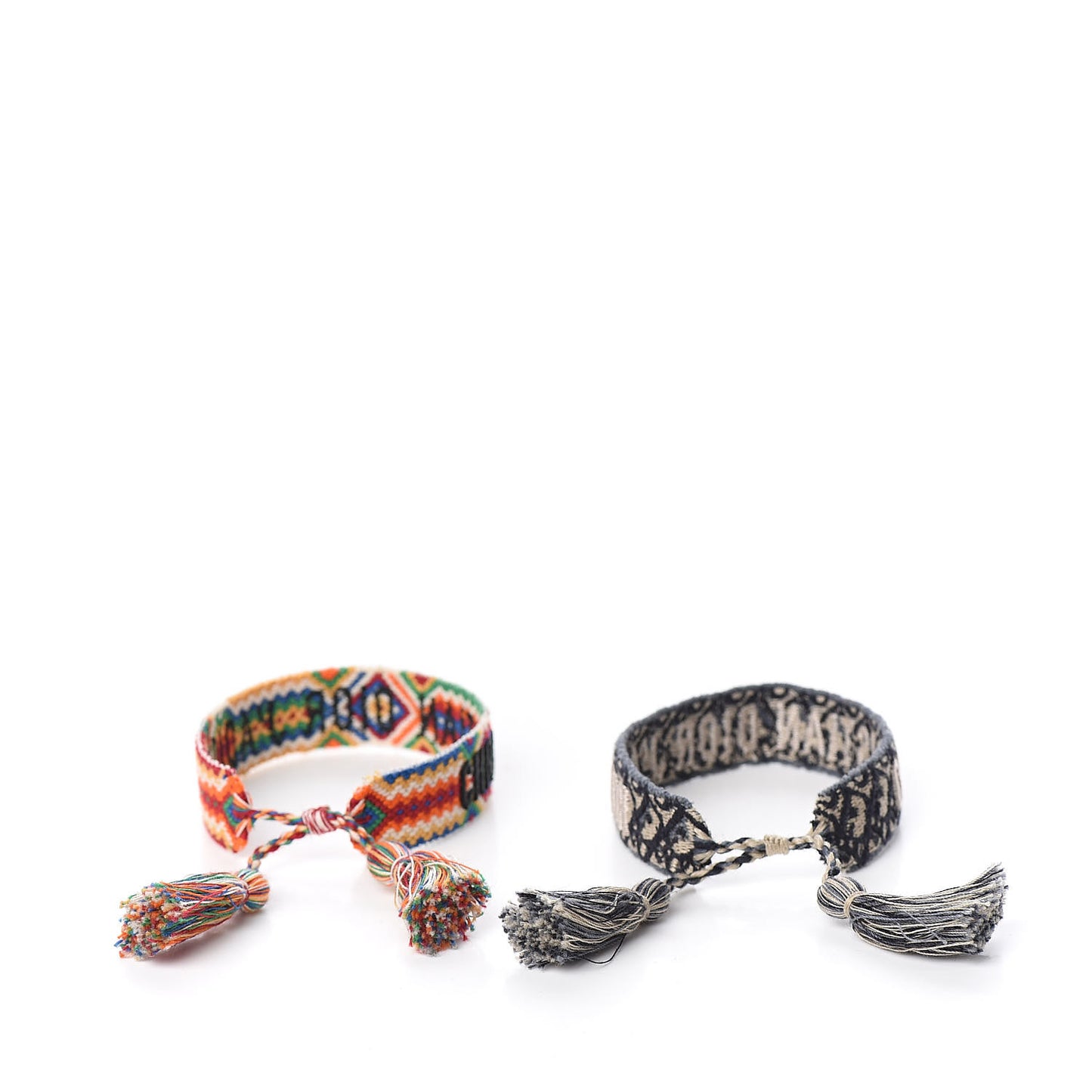 Woven Cotton J'Adior Friendship Bracelet Set Blue Multicolor