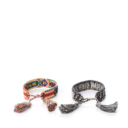 Christian Dior Woven Cotton J'Adior Friendship Bracelet Set Blue Multicolor 3 of 6