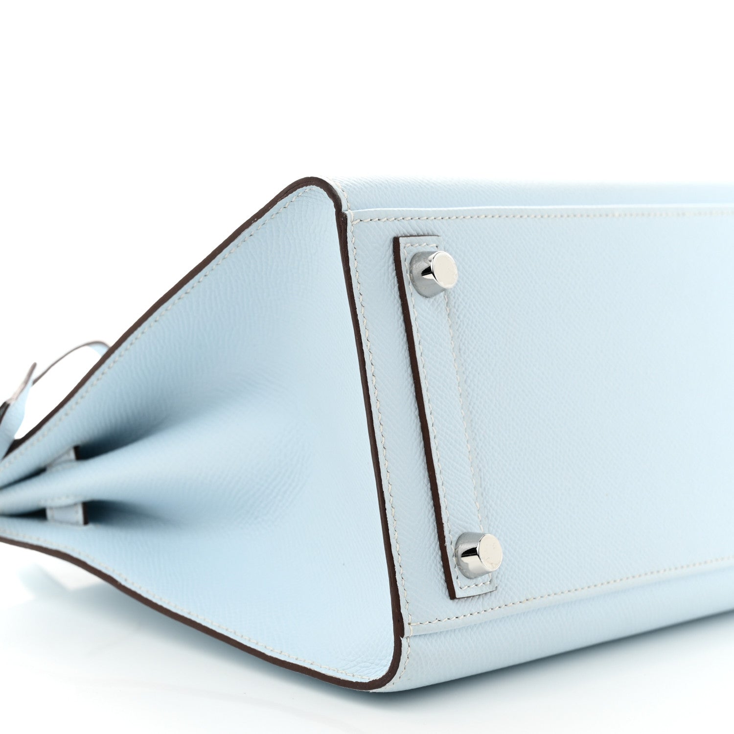 Hermes Epsom Birkin Sellier 25 Bleu Brume 10 of 11