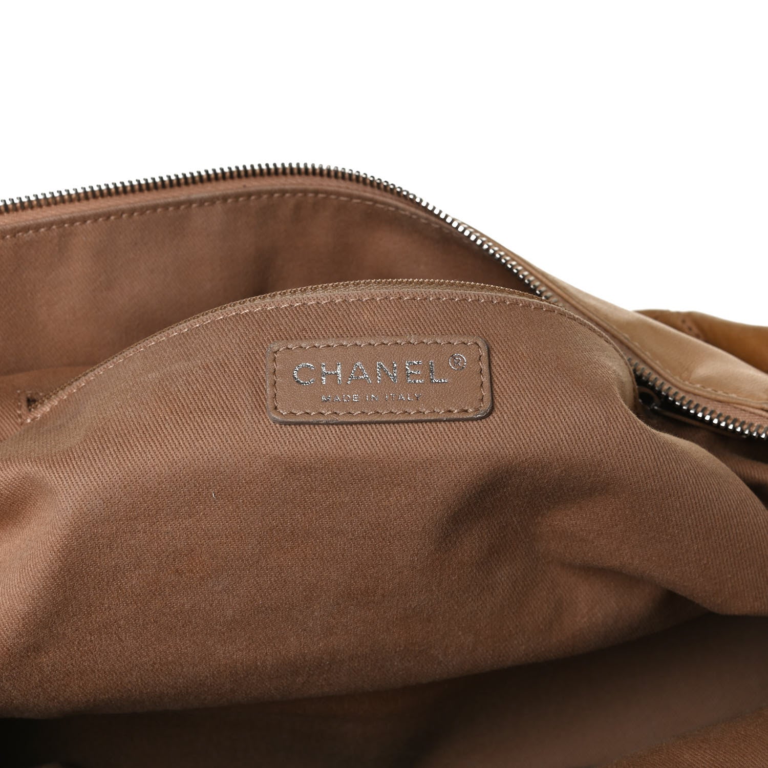Chanel Calfskin Stitched VIP Medium Shopping Tote Beige Black 5 of 26