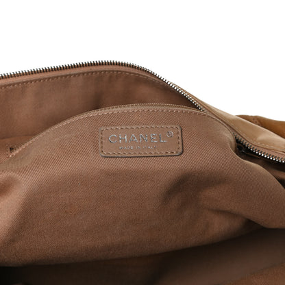 Chanel Calfskin Stitched VIP Medium Shopping Tote Beige Black 5 of 26