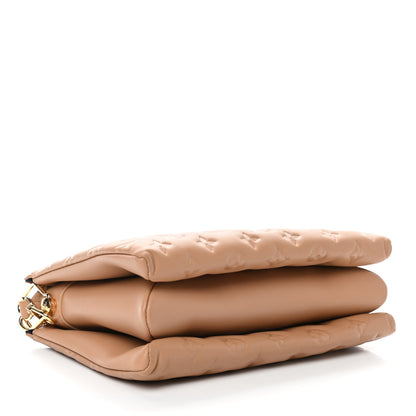 Louis Vuitton Lambskin Embossed Monogram Coussin PM Camel 4 of 8