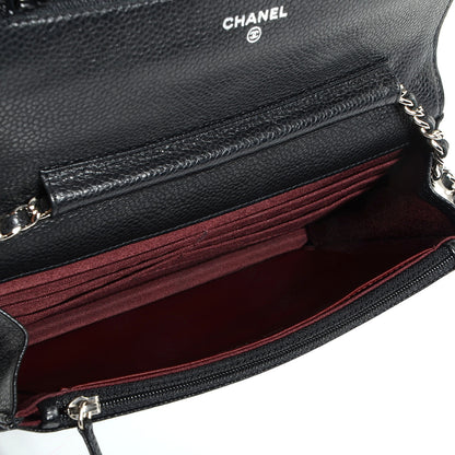 Chanel Caviar Quilted Wallet On Chain WOC Black 5 of 9