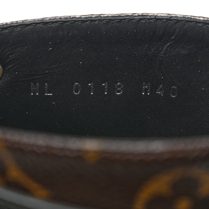 Louis Vuitton Calfskin Monogram Wonderland Flat Ranger Boots 40 Black 6 of 10