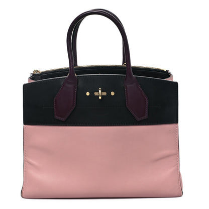 Louis Vuitton Calfskin City Steamer MM Magnolia Black 1 of 13