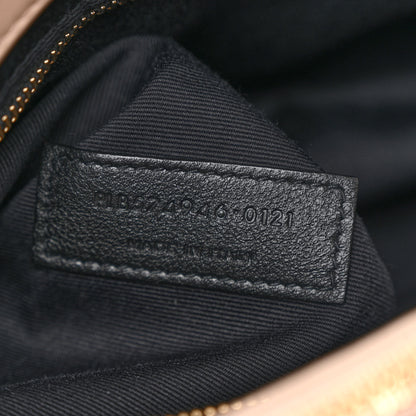 Saint Laurent Calfskin Y Quilted Monogram Medium Loulou Chain Satchel Nude Powder 8 of 11