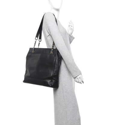 Chanel Caviar Triple CC Shoulder Bag Black 2 of 11