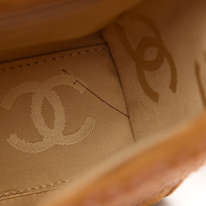 Chanel Suede Stitched CC Messenger Flap Bag Beige 9 of 9