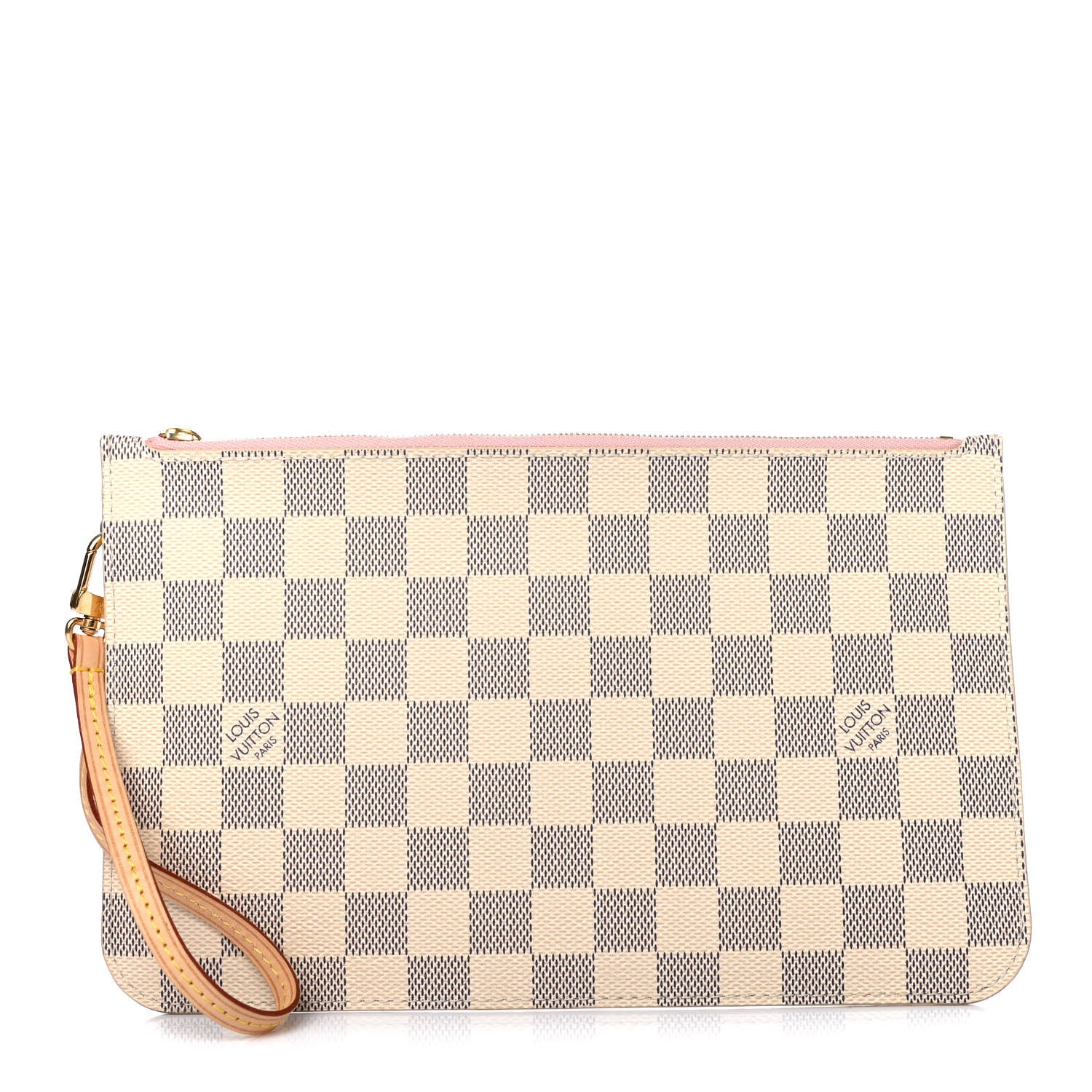 Louis Vuitton Damier Azur Neverfull MM GM Pochette Rose Ballerine 1 of 4