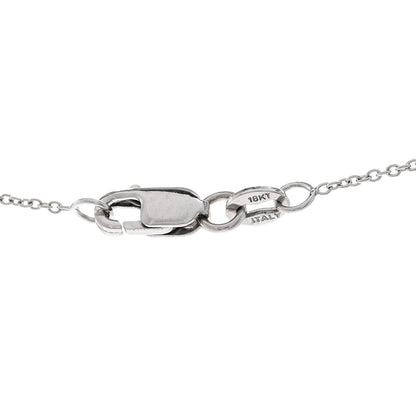Roberto Coin 18K White Gold Diamond Stirrup Pendant Necklace 5 of 5