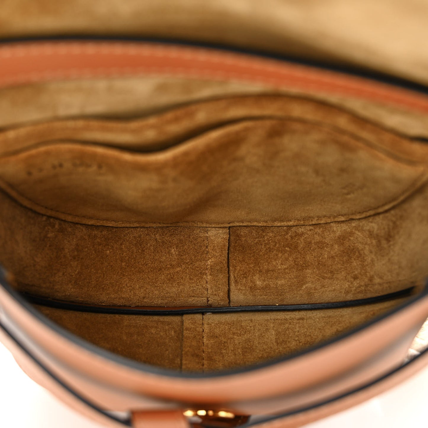 Calfskin Jacquard Mini Gate Dual Bag Tan