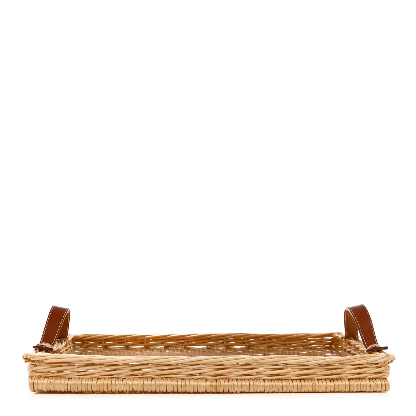 Wicker Bridle Oseraie Tray Brique