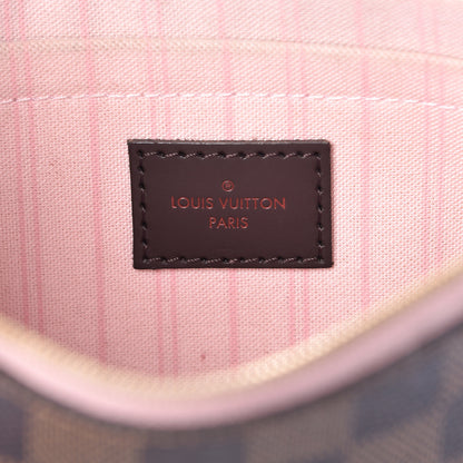 Louis Vuitton Damier Ebene Neverfull MM GM Pochette Rose Ballerine 6 of 13