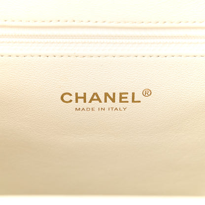 Chanel Caviar Quilted Business Affinity Backpack White 6 of 13