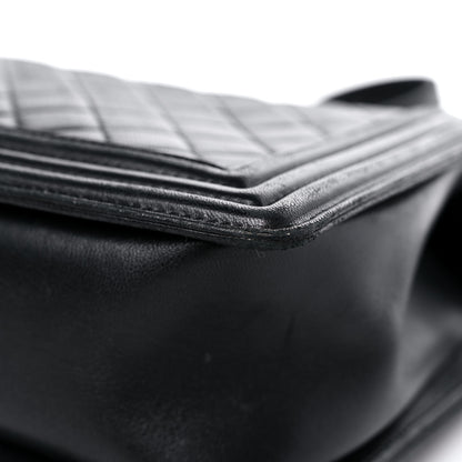 Chanel Lambskin Quilted New Medium Boy Flap Black 11 of 20