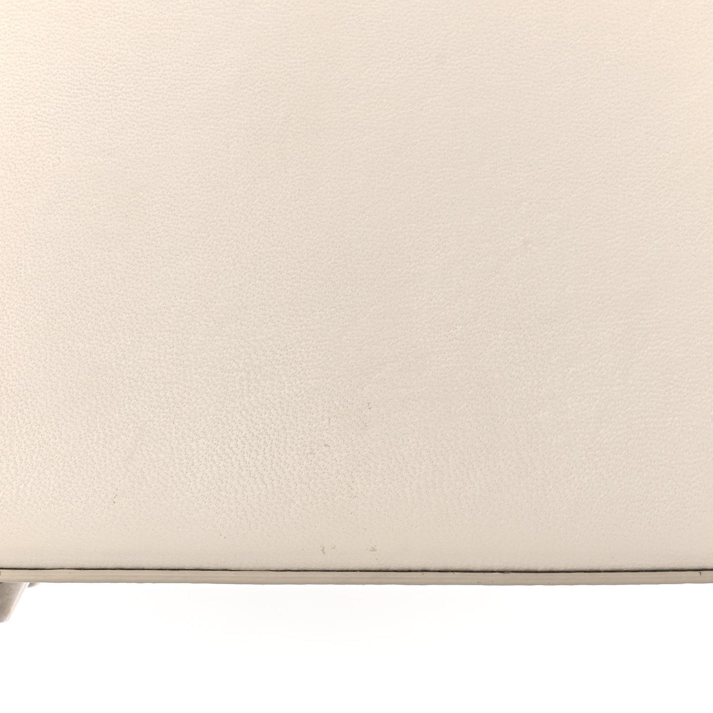 Calfskin Box Shoulder Bag 16 Cream