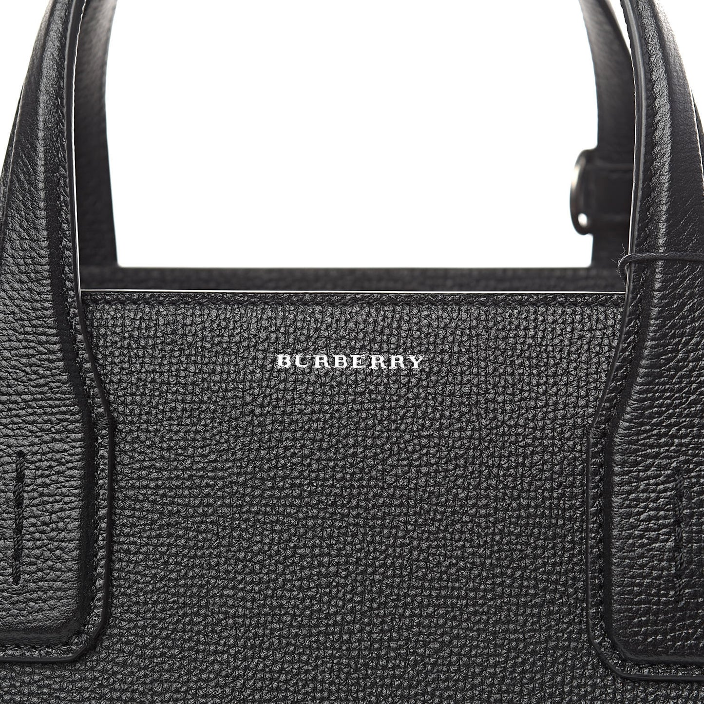 Derby Calfskin House Check Medium Banner Tote Black
