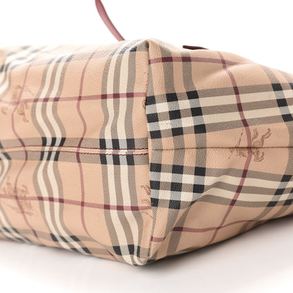 Burberry Haymarket Check Medium Salisbury Tote Military Red 7 of 15