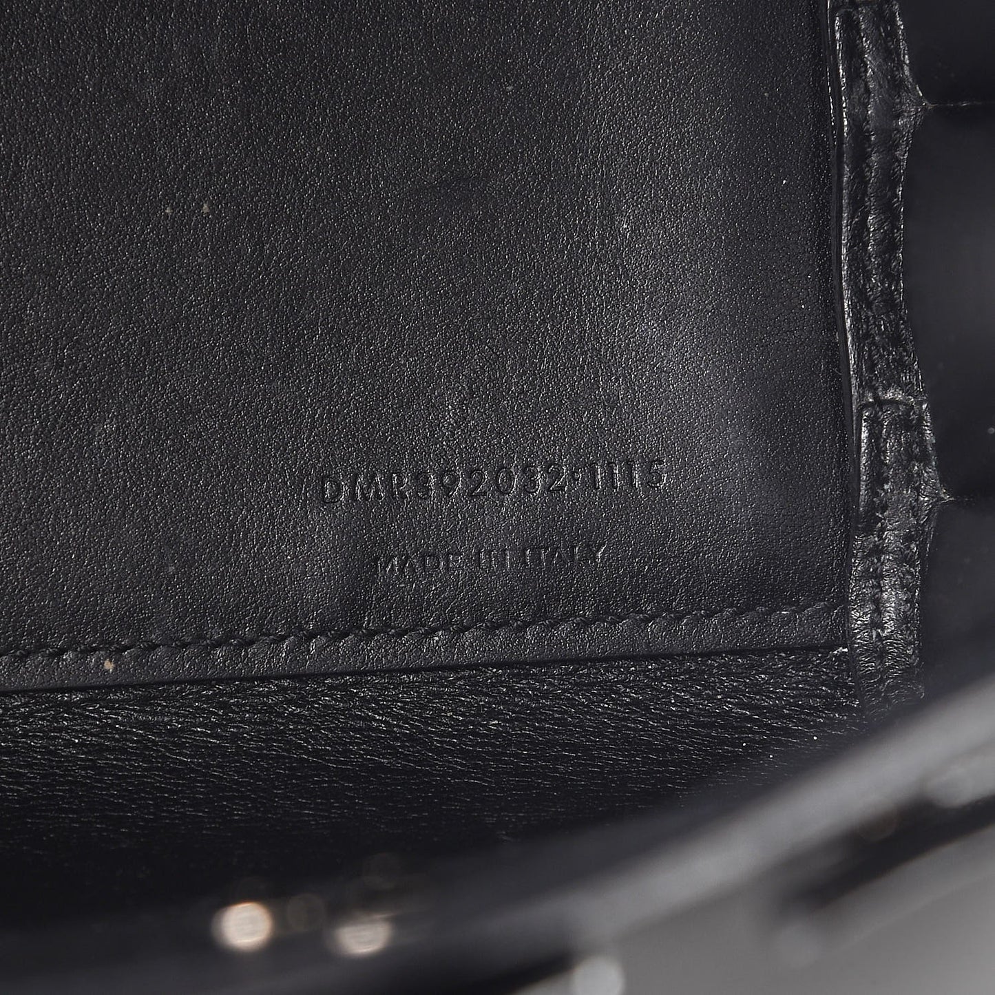 Grained Calfskin Baby Sac De Jour Black