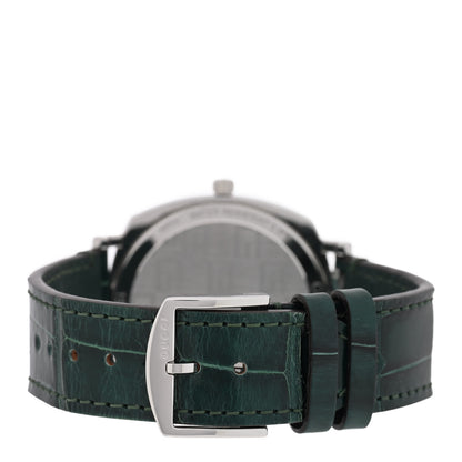 Gucci Stainless Steel Alligator 38mm Grip Quartz Watch Green 3 of 5
