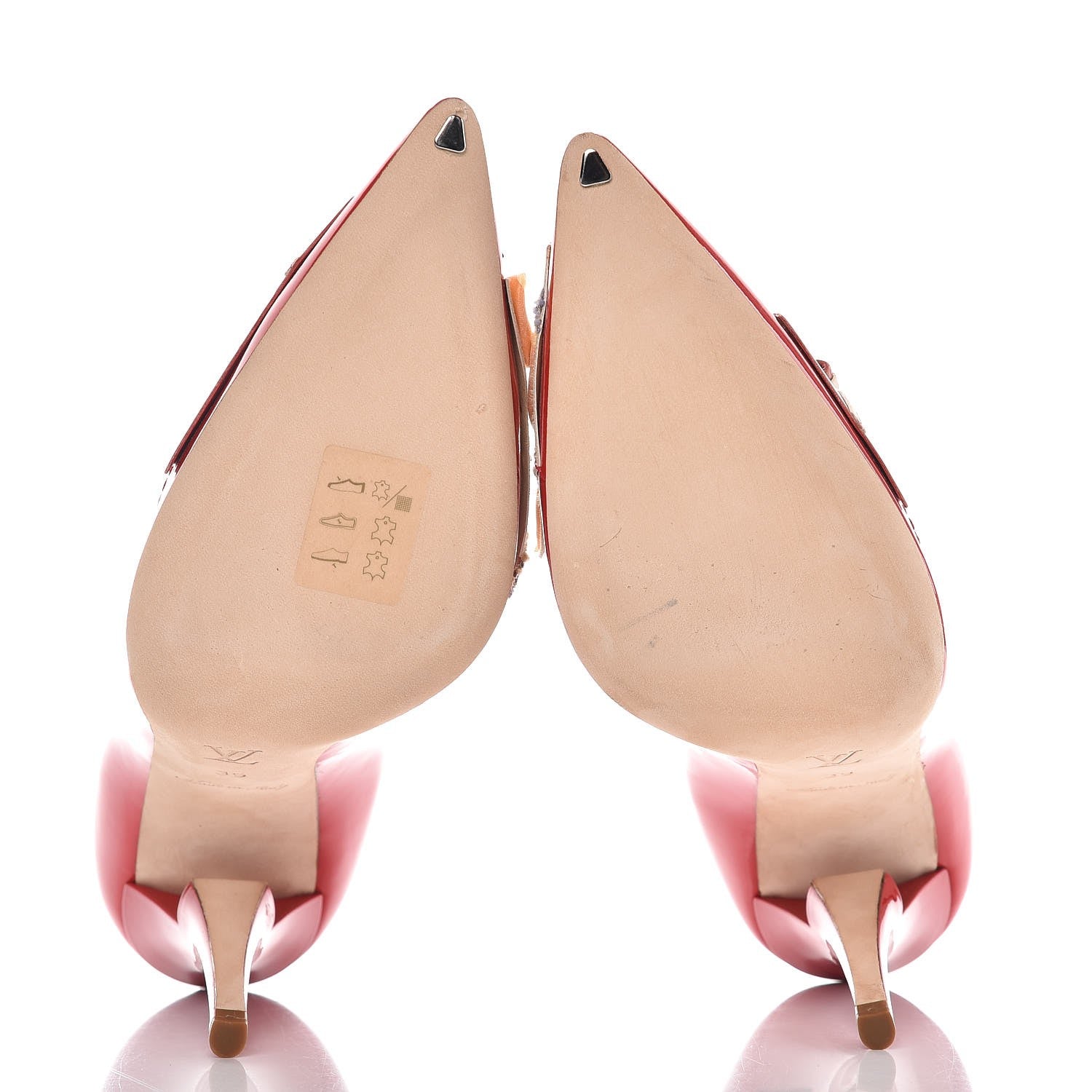 Louis Vuitton Patent French Riviera Pumps 39 Red 7 of 11